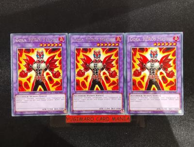 Yu Gi Oh! PLAYSET X3 Goka, HEROS Masqu�: TOCH FR043 Rare