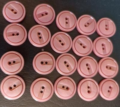Lot de 20 Boutons NEUFS 1,1 cm Bois de rose