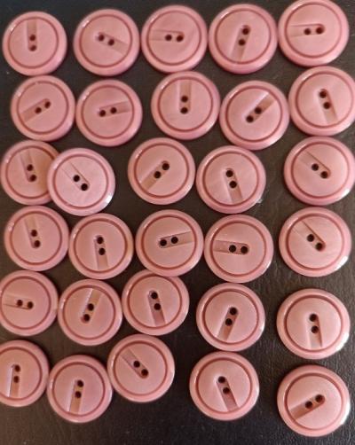 Lot de 30 boutons NEUFS bois de rose 1,8 cm