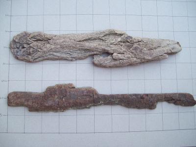 2 MORCEAUX DE BOIS 52 CM OU �CORCE 56 CM  FLOTT� POUR CR�ATION D�CO