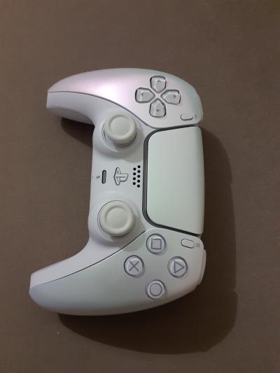 Sony PS5 DualSense Wireless Controller   Chroma Pearl   Excellent Working Order