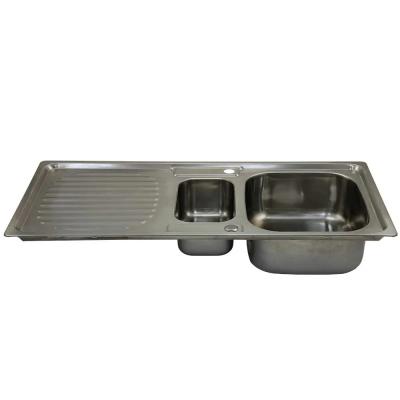 �vier de Cuisine R�versible en Acier Inoxydable Cuve Simple 105 x 18 x 50 cm