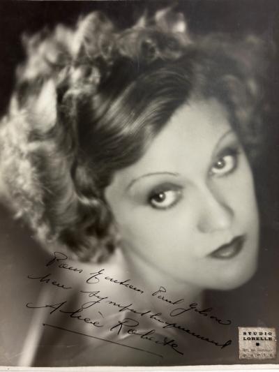 Ancienne photographie Alice Roberte Actrice Cin�ma Studio Lorelle Paris Loulou
