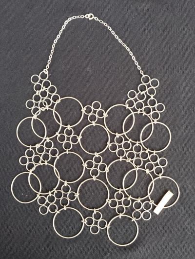 Collier DESIGN 70 cr�ation MOMIRON PARIS necklace  vintage space age