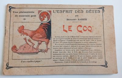 ANCIENNE BD L'ESPRIT DES BETES PAR BENJAMIN RABIER LE COQ
