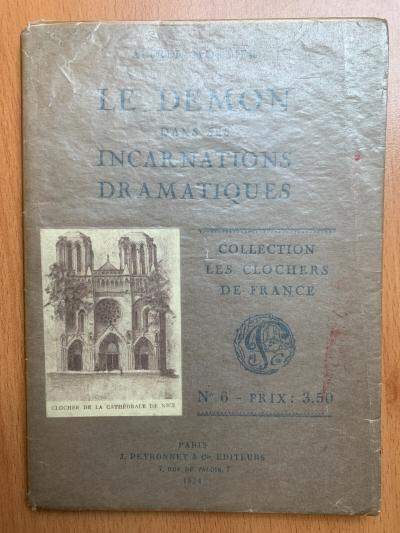 Le D�mon dans ses incarnations dramatiques   Alfred Mortier   1924