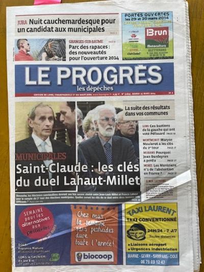 MYLENE FARMER   LE PROGRES DU 25 MARS 2014
