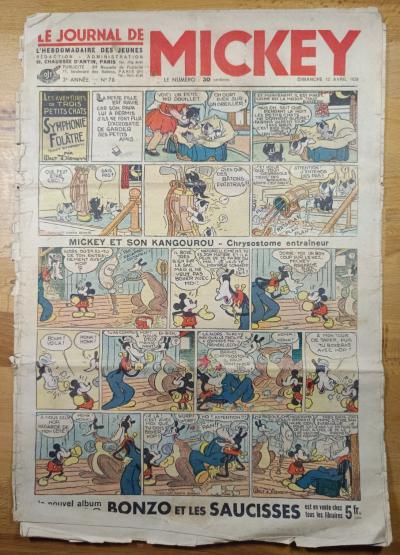Le Journal de MICKEY   L'Hebdomadaire des Jeunes   3e ANN�E N� 78 1936