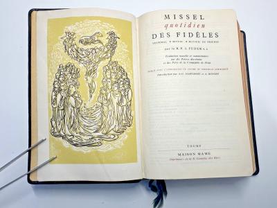 MISSEL QUOTIDIEN DES FIDELES   par le R.P.J. Feder    Mame 1958 17