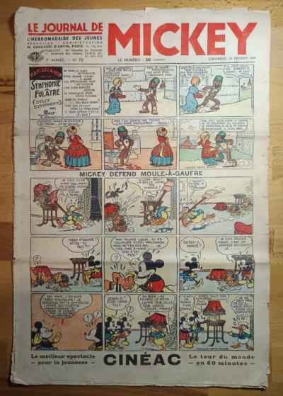 Le Journal de MICKEY   L'Hebdomadaire des Jeunes   3e ANN�E N� 70 1936