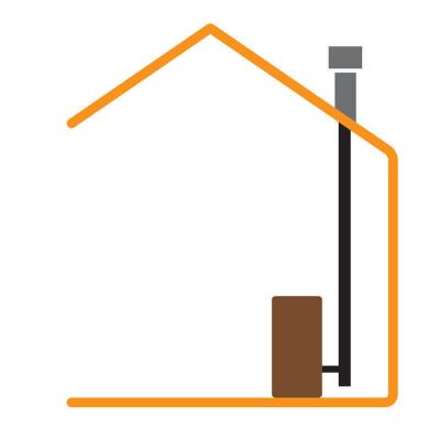 Kit de conduit de 80 mm pour les conduits de po�le � pellets