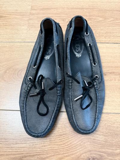 Tod's   Tod s leather loafers   Gris   40