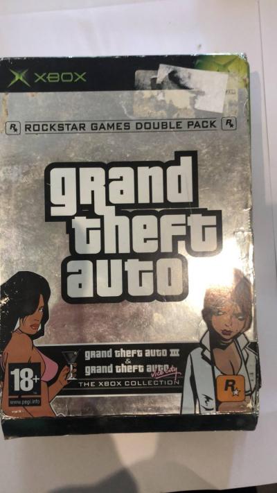 Jeux Video DOUBLE PACK GTA GRAND THEFT AUTO III   VICE CITY XBOX PAL FR