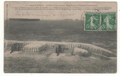 CPA 51   CAMP DE CHALONS : LA PLAINE (MARNE) MILITARIA   �CRITE EN 1908