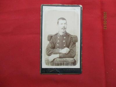 ANCIENNE CDV MILITAIRE OFFICIER DU 134e PHOTOGRAPHIE BOUILLAUD MACON 71