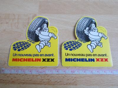 2 autocollants diff�rents MICHELIN XZX