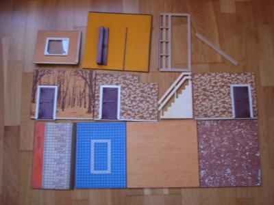 Hanse of Scandinavia rare maison de poup�e � monter (no Lundby)