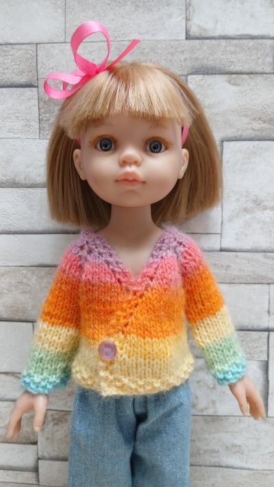 GiLET cache coeur poup�e 32 33 cm Ch�rie de corolle, Paola Reina, Little Darling