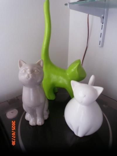 3 JOLIS CHATS POUR DECORATION