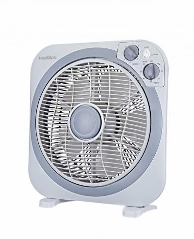 Zahara ventilateur Type Box avec minuteur, 45 W, Noir