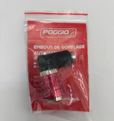 Embout de Gonflage pour Gonfleur �lectrique POGGIO | Valve Presta-Schrader | NEU