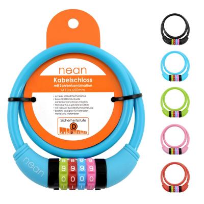 c�ble antivol pour v�lo enfant � combinaison de chiffres, multicolore, 10 x 6...