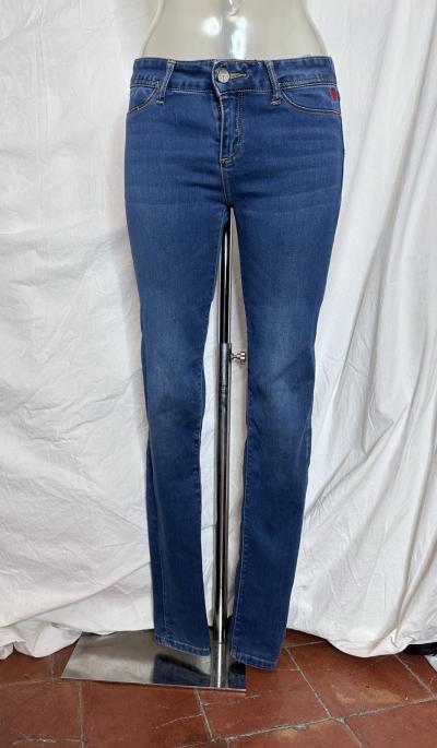Jean Desigual coton stretch bleu skinny taille S (28). Vintage Y2k