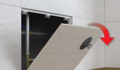 Trappe d'inspection avec fermeture magn�tique  Pr�t � recevoir du carrelage  ...