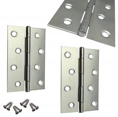 Lot de 2 charni�res de porte en acier inoxydable 85 x 55 mm, Quincaillerie
