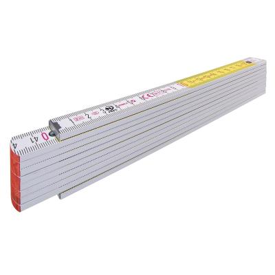 MP700 Type 717 M�tre pliant en Bois, Blanc, 2 m