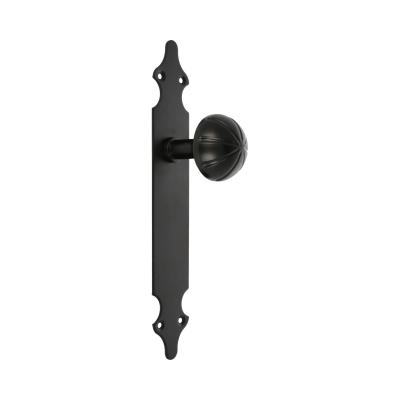 6133 | Bouton 18 | 280 x 45 x 2 mm | Plaque d'acier, Poign�e zamak | Noir