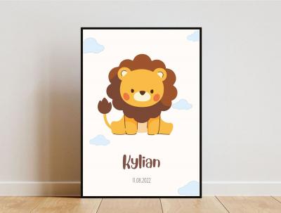 Affiche Kylian   D�coration chambre enfant A3 ou A4 Sans Cadre