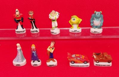 S�rie compl�te f�ves h�ros Disney buzz l'�clair reine des neiges Elsa cars