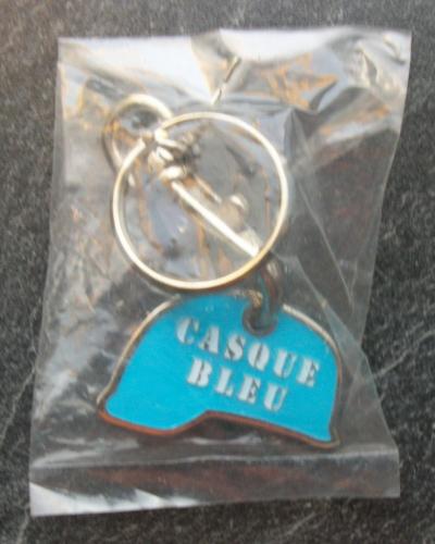 PORTE CLE PUBLICITAIRE VIDEO - CASQUE BLEU -