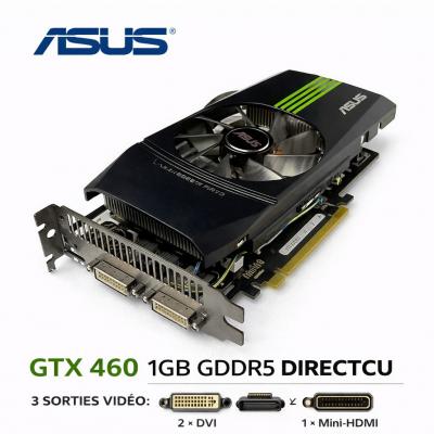 ASUS GeForce GTX 460 1GB GDDR5 DirectCU PCI Express Graphics Card