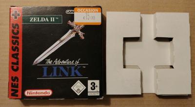 Bo�te Gameboy Advance Zelda II 2 N�s Classic   The Adventure Of Link (sans jeu)