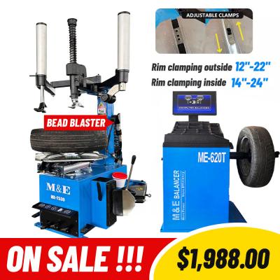Machine de changement de pneus M&E ME T530 Z �quilibreur de roue ME B620 �quipement de garage combin�