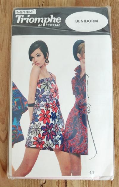 Rare Triomphe De Boussac Patron Couture Sewing Pattern Benidorm, Paris 60s