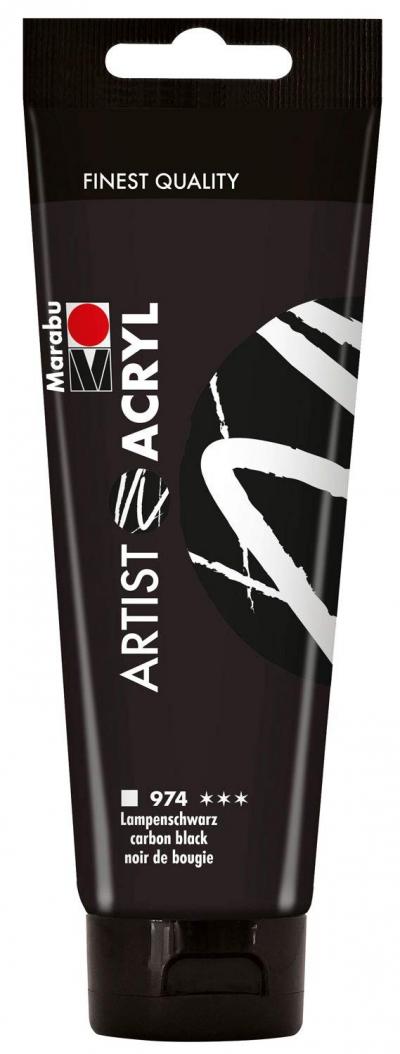 12200044974   Artist Acrylique, noir lampe 120 ml, peinture acrylique fine de...