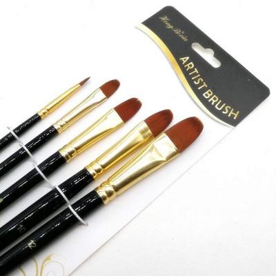 Pinceau de Peinture,5 Pi�ces Pinceaux de Peinture Sets Nylon Cheveux Peinture...