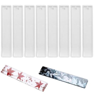 Lot de 8 marquepages rectangulaires en silicone Forme de moisissure Moule en ...