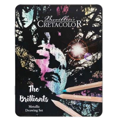 The Brilliants 12 crayons de couleur m�talliques, hautement pigment�s, applic...