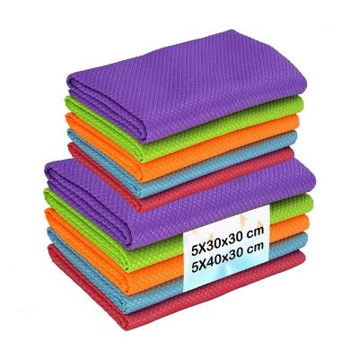 Chiffon de Nettoyage en Microfibre, Chiffon de Nettoyage Polyvalent, r�utilis...