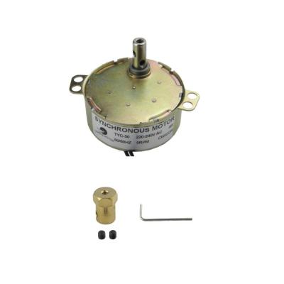 Moteur synchrone TYC50 220V 56RPM Moteur de plateau tournant avec connecteur ...
