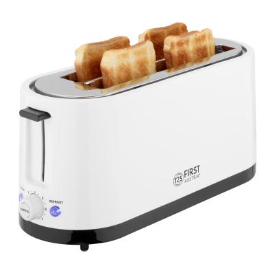 Grillepain 4 tranches longues, 1400W, tiroir ramassemiettes, support � petits...