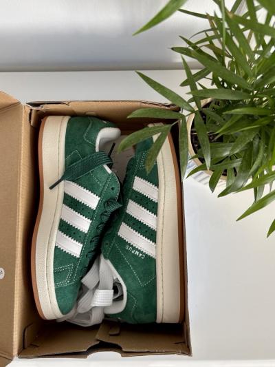 Adidas Campus 00s Vert Fonc� - Blanc NEUVES avec bo�te Taille 36.5 (36 2-3)