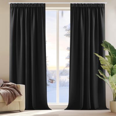 Lot de 2 Rideaux Occultant Thermique Anti Froids Rideau Chambre Adulte, Ridea...
