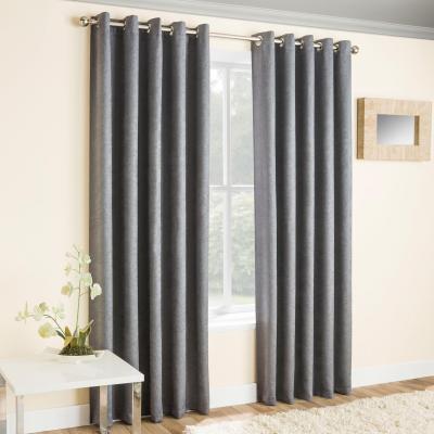 Vogue  Rideau �  illets, Thermique  Gris  Largeur  117 cm  Hauteur  229 cm