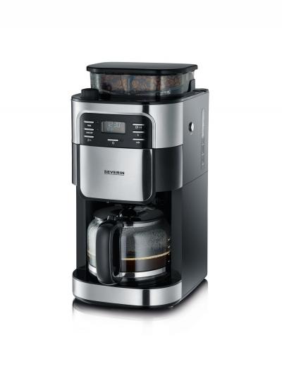 Cafeti�re avec broyeur int�gr� 1 000 W, Machine � caf� programmable avec minu...