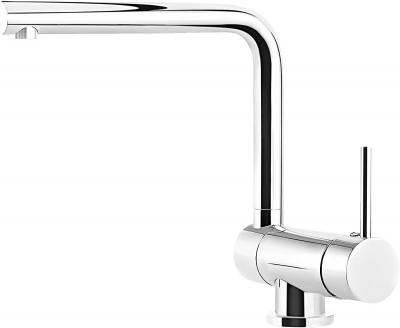 Robinetterie de cuisine pour montage sur fen�tre chrom�, 1 rabattable